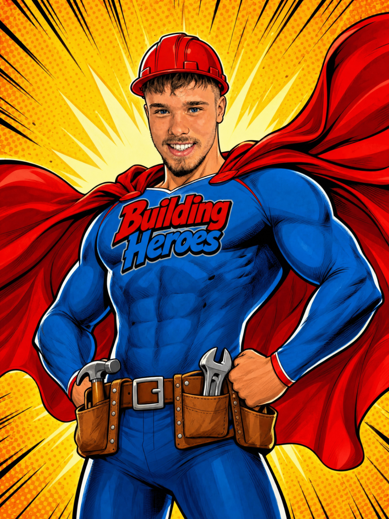 Nico Steinert als Building Heroes Superheld